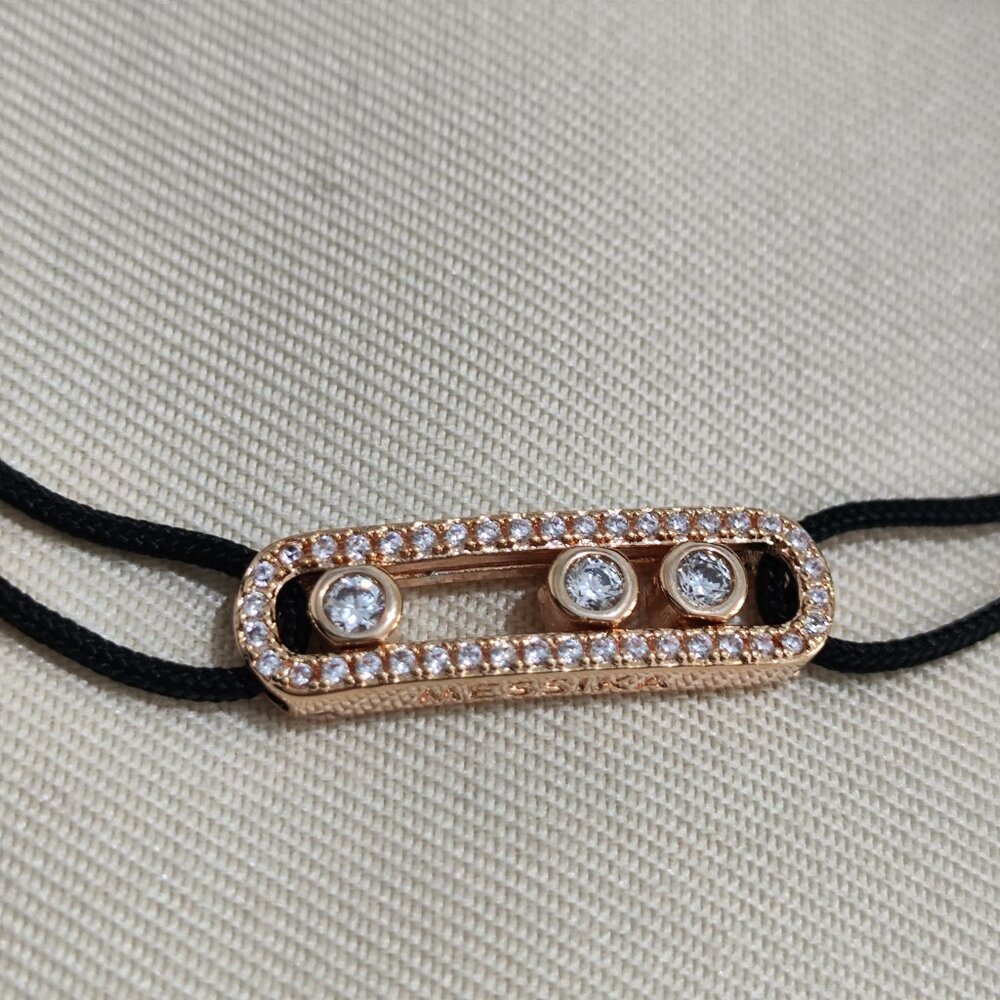 Messika Sliding Knot Adjustable Diamond Bracelet - Picture 2 of 9
